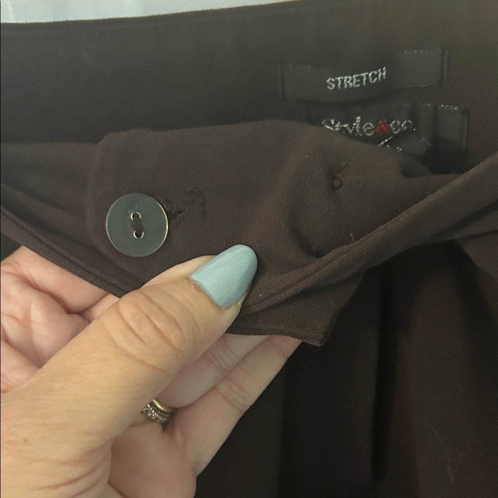 Style & Co. Women's Dark Brown Trousers - Picture 5 of 6